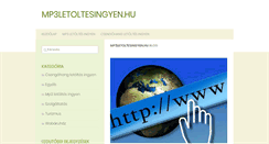 Desktop Screenshot of mp3letoltesingyen.hu