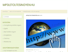Tablet Screenshot of mp3letoltesingyen.hu